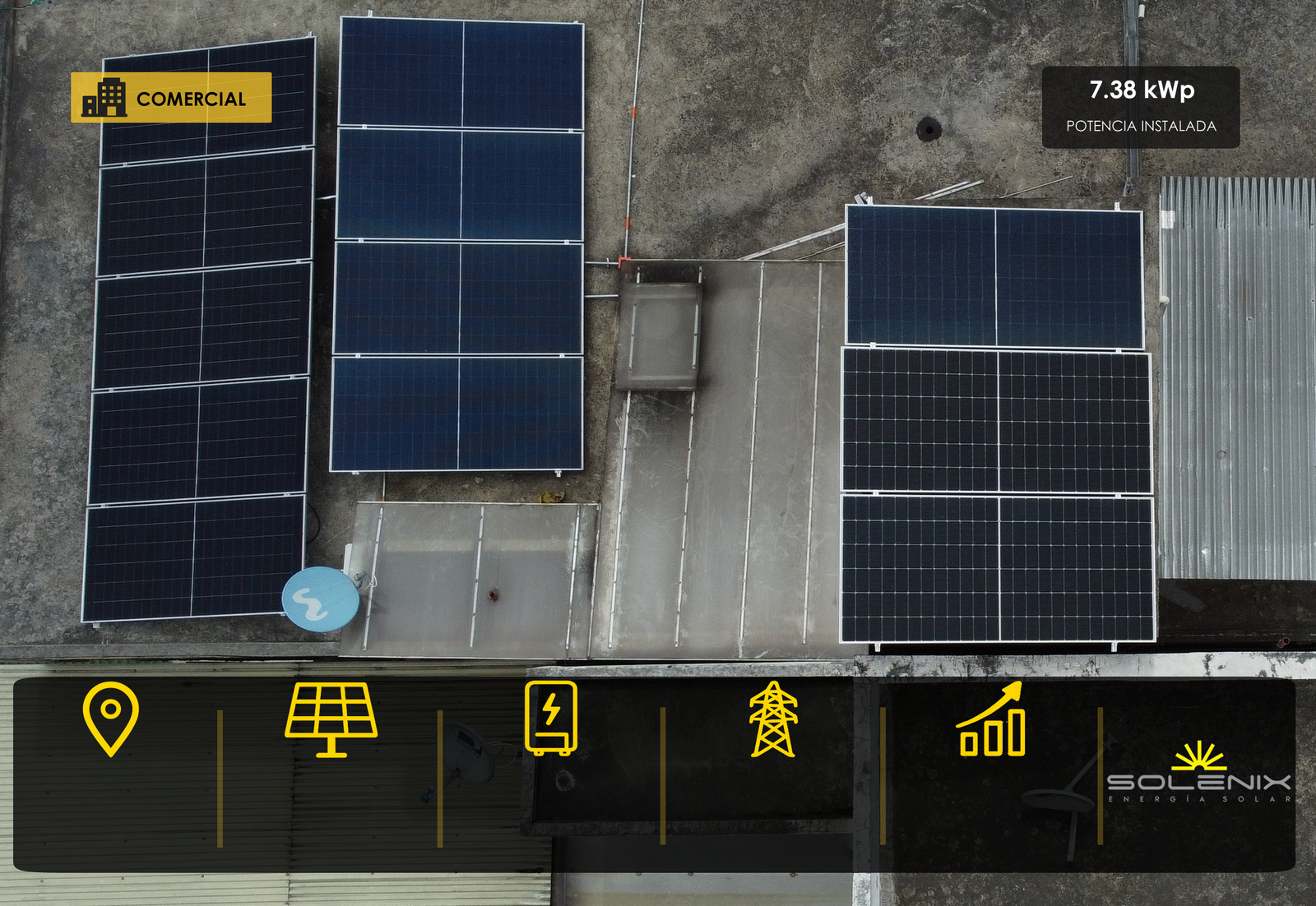 Proyecto comercial COM05 de energía solar en Pasto, Nariño